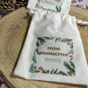 Baumwollsäckchen Xmas Edition – floral