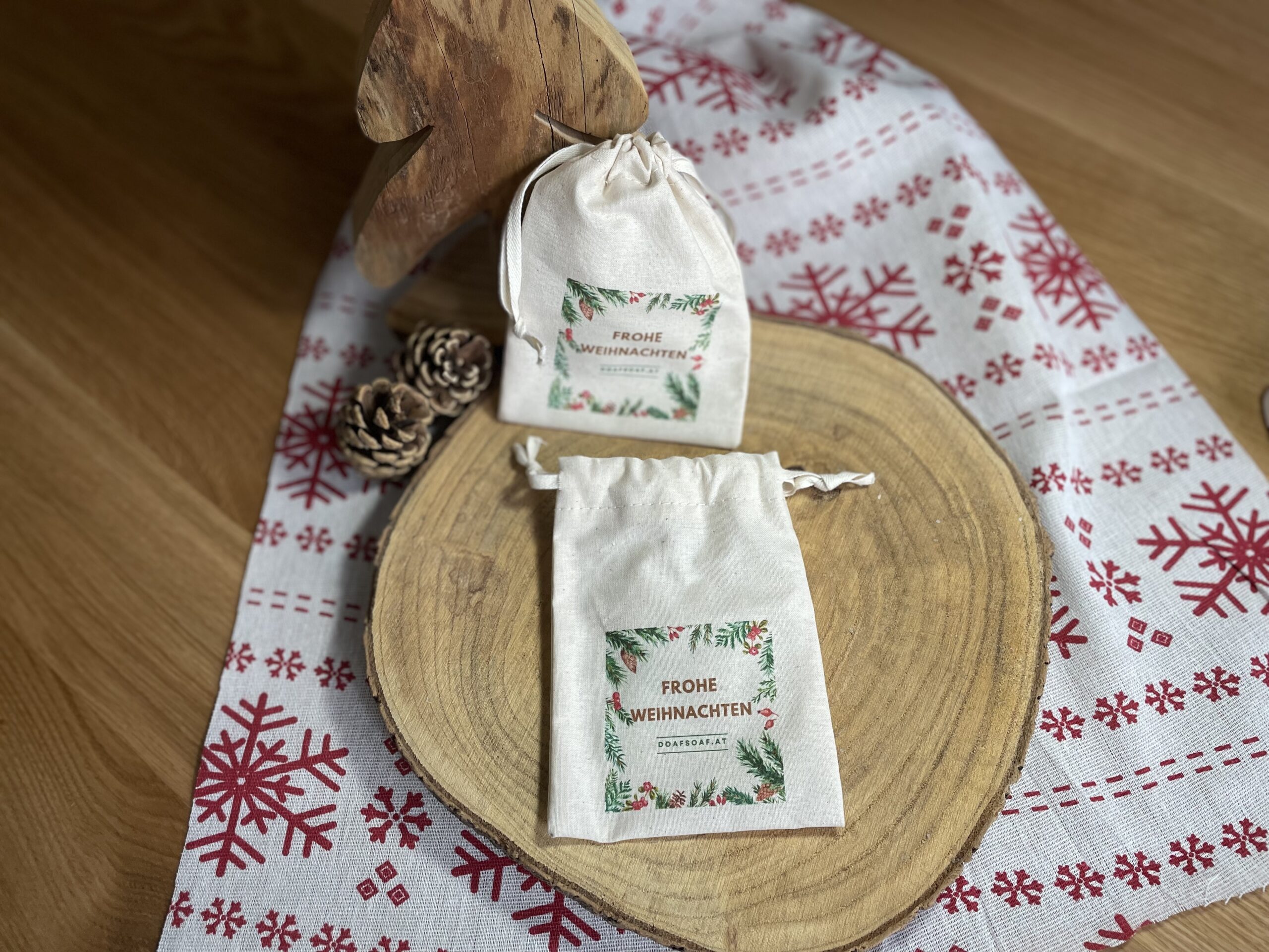 Baumwollsäckchen Xmas Edition - floral – Bild 2